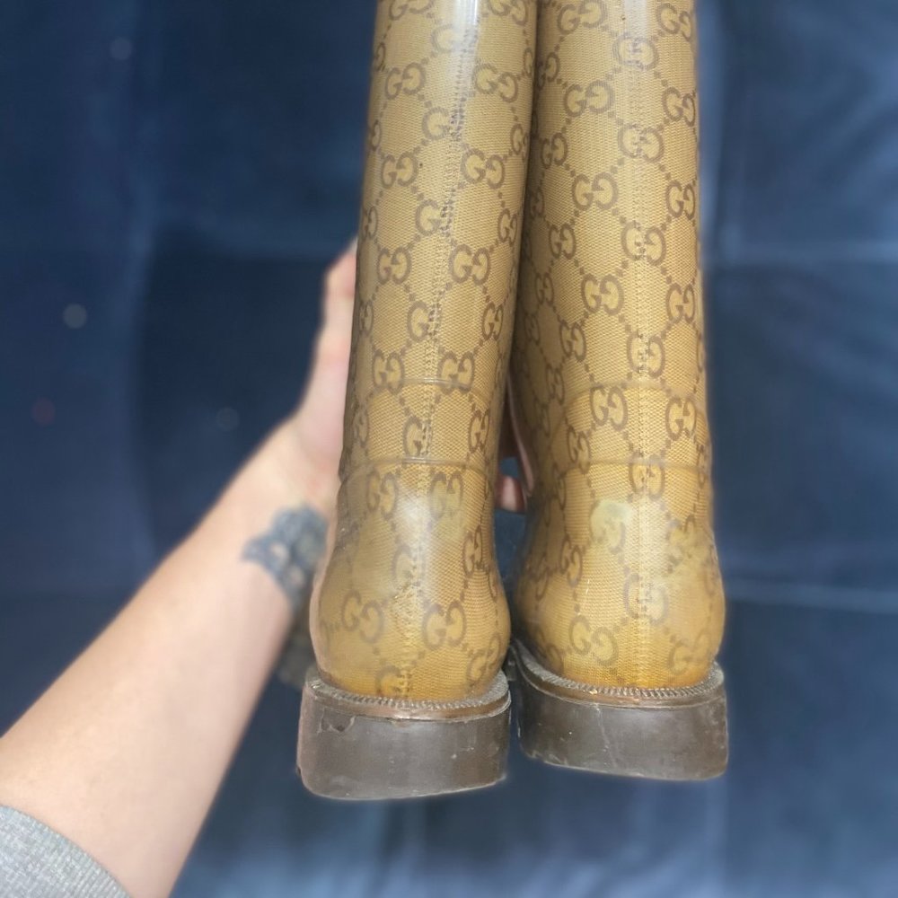 Gucci Edimburg GG' Rain Boots - Picture 4 of 5